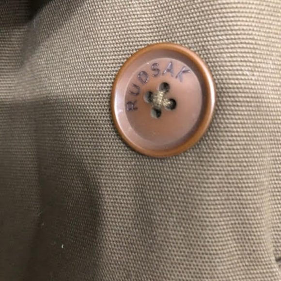 CLASSIC LUXURY RUDSAK PEACOAT WITH LEATHER DETAILING. - Picture 3 of 13